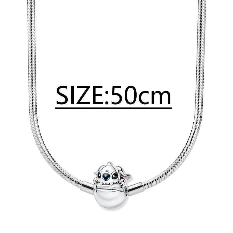 925 Sterling Silver Stitch Pendant Is Charming And Suitable For Pairing With Women's Bracelets DIY Jewelry  Birthday Gifts.