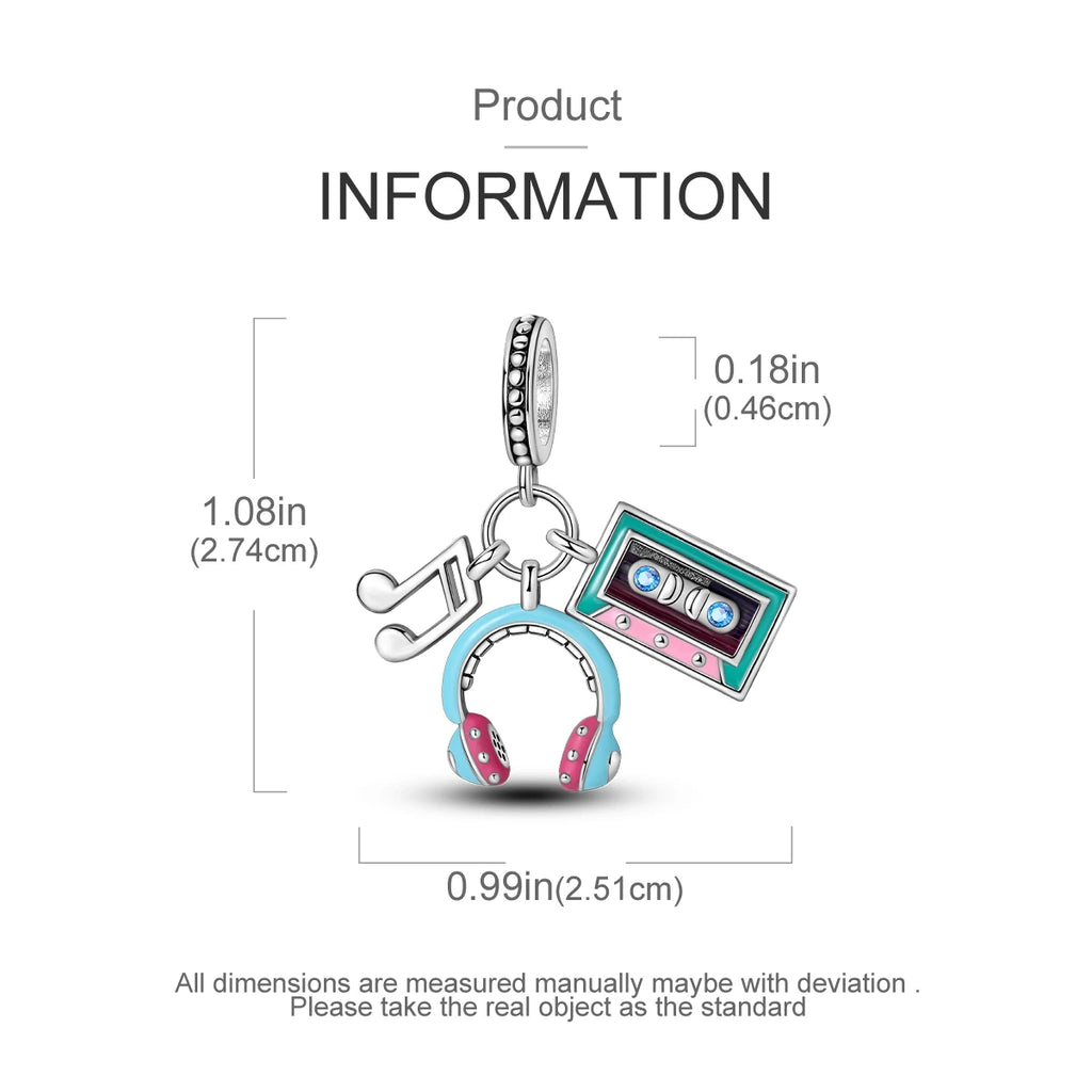 925 Silver Charms Beads Smart Watch Bike Car Travel Dangle Fit Original Bangle Bracelet DIY Jewelry For Woman