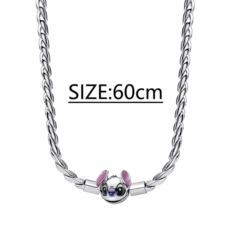 925 Sterling Silver Stitch Pendant Is Charming And Suitable For Pairing With Women's Bracelets DIY Jewelry  Birthday Gifts.