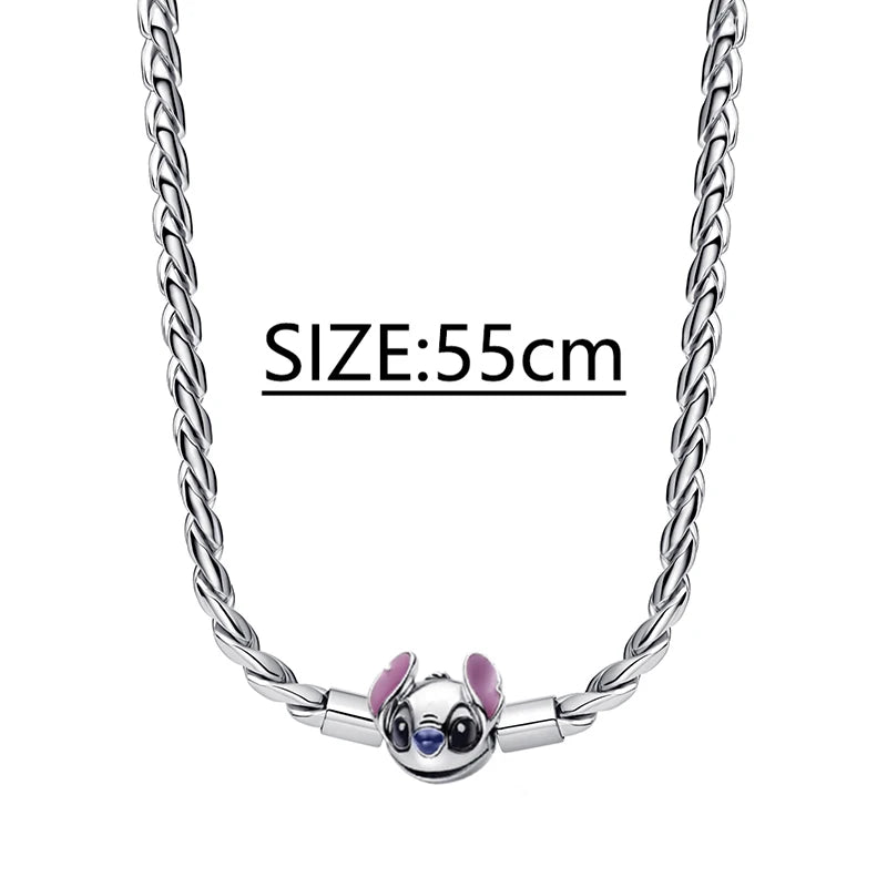 925 Sterling Silver Stitch Pendant Is Charming And Suitable For Pairing With Women's Bracelets DIY Jewelry  Birthday Gifts.