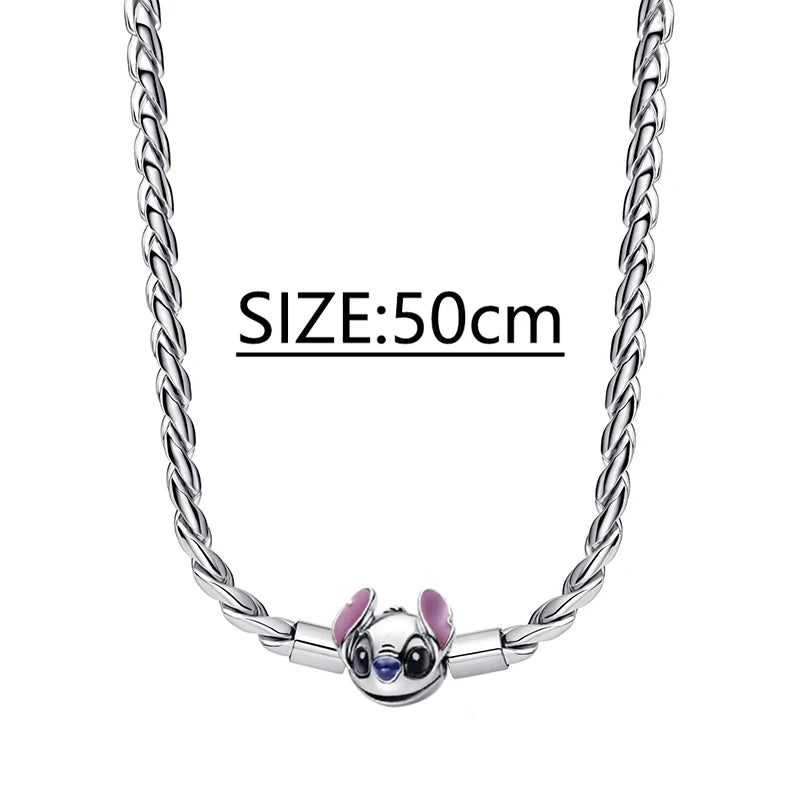 925 Sterling Silver Stitch Pendant Is Charming And Suitable For Pairing With Women's Bracelets DIY Jewelry  Birthday Gifts.