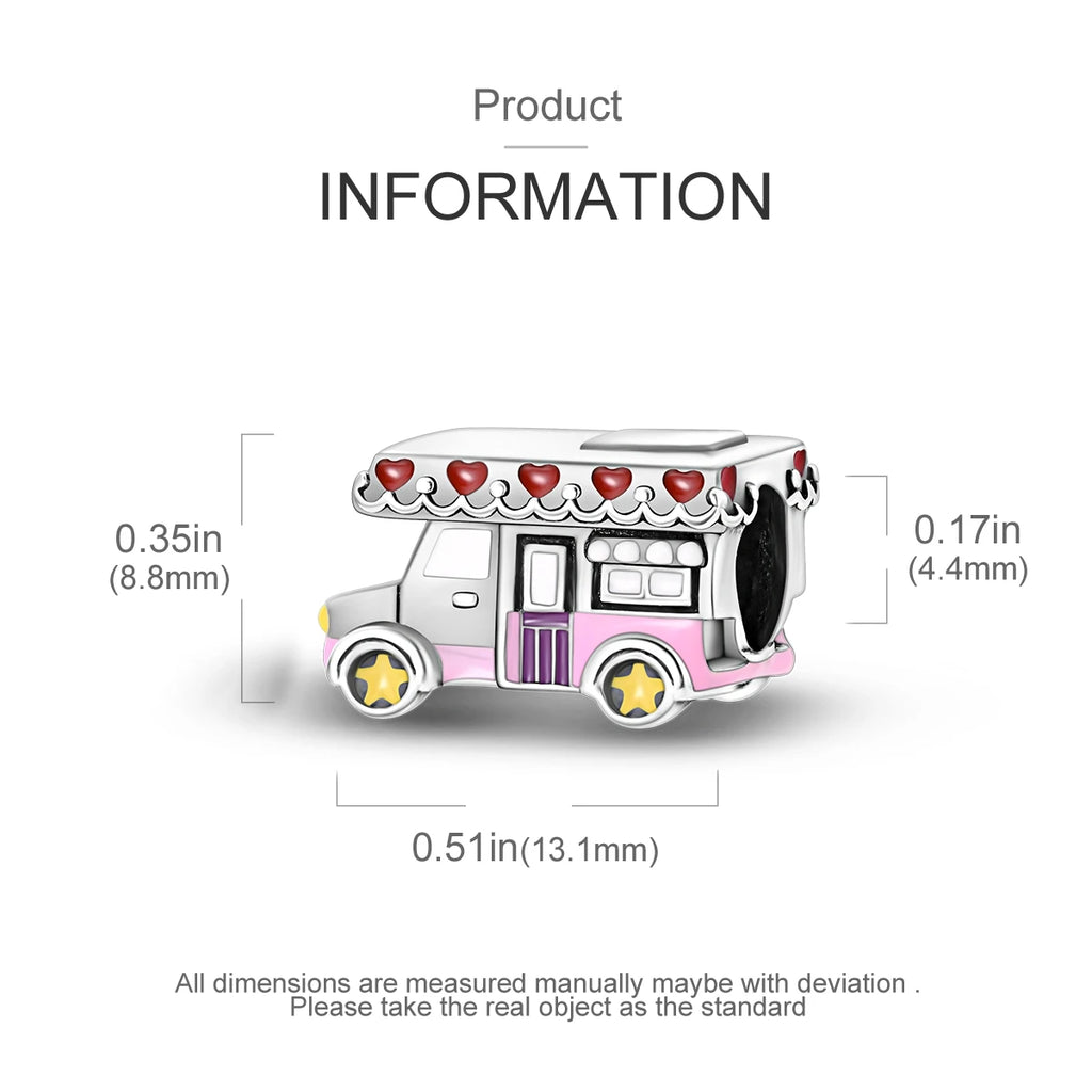 925 Silver Charms Beads Smart Watch Bike Car Travel Dangle Fit Original Bangle Bracelet DIY Jewelry For Woman