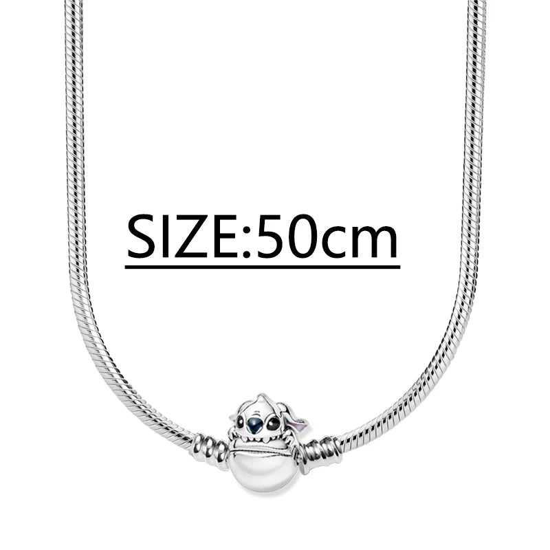 925 Sterling Silver Stitch Pendant Is Charming And Suitable For Pairing With Women's Bracelets DIY Jewelry  Birthday Gifts.