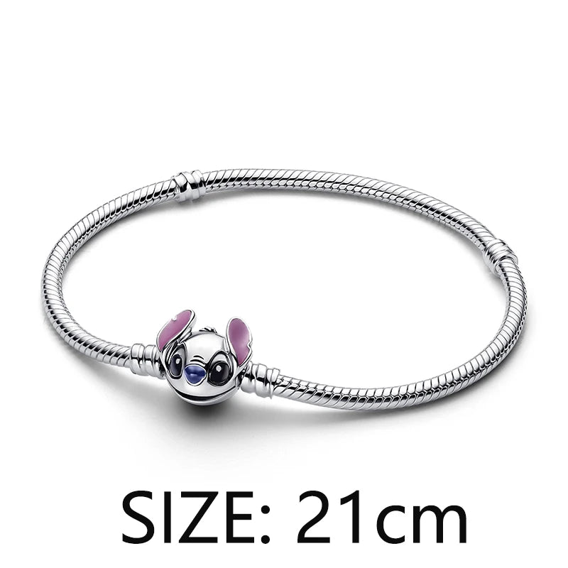 925 Sterling Silver Stitch Pendant Is Charming And Suitable For Pairing With Women's Bracelets DIY Jewelry  Birthday Gifts.