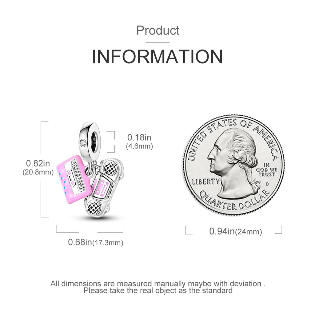 925 Silver Charms Beads Smart Watch Bike Car Travel Dangle Fit Original Bangle Bracelet DIY Jewelry For Woman