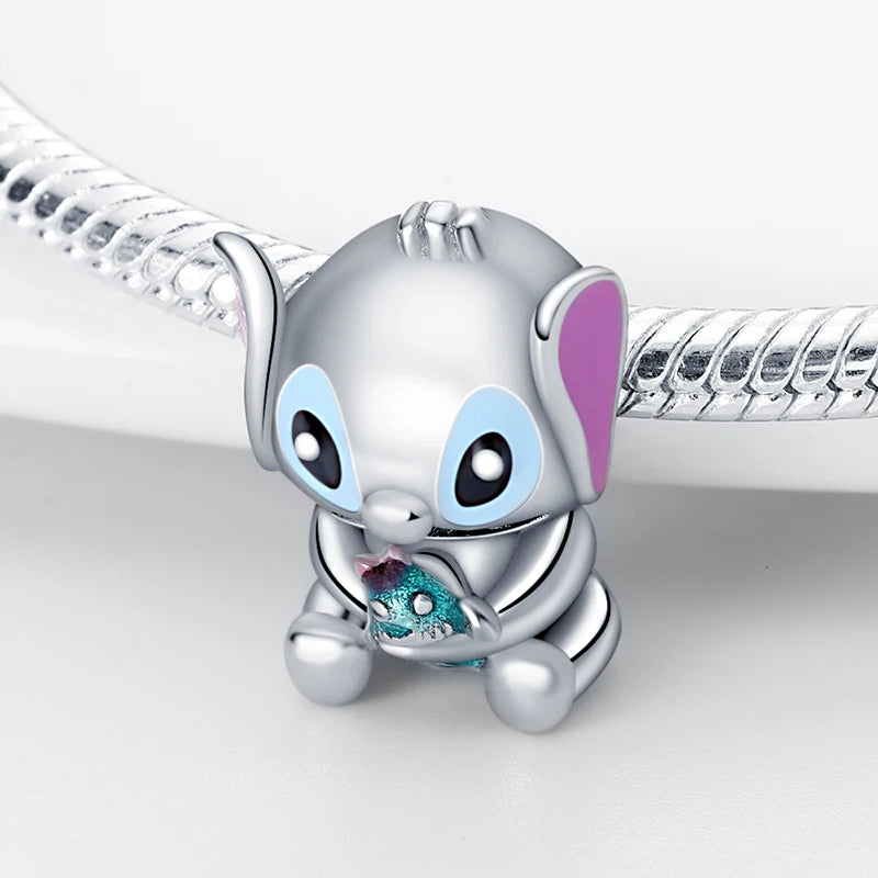 925 Sterling Silver Stitch Pendant Is Charming And Suitable For Pairing With Women's Bracelets DIY Jewelry  Birthday Gifts.