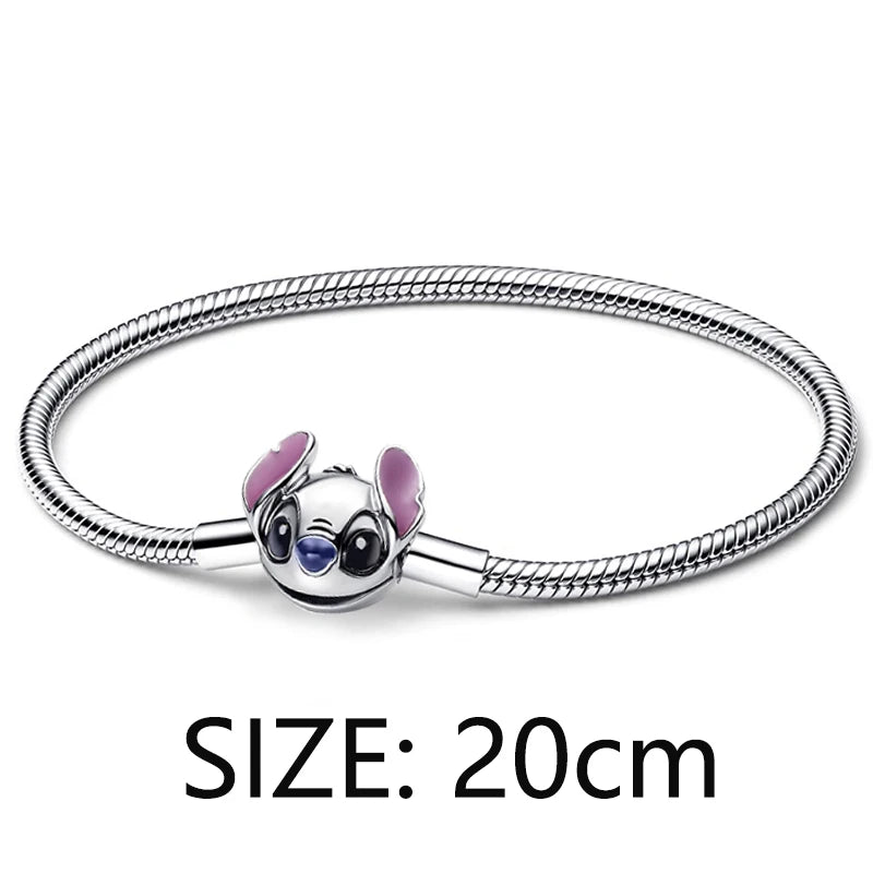 925 Sterling Silver Stitch Pendant Is Charming And Suitable For Pairing With Women's Bracelets DIY Jewelry  Birthday Gifts.