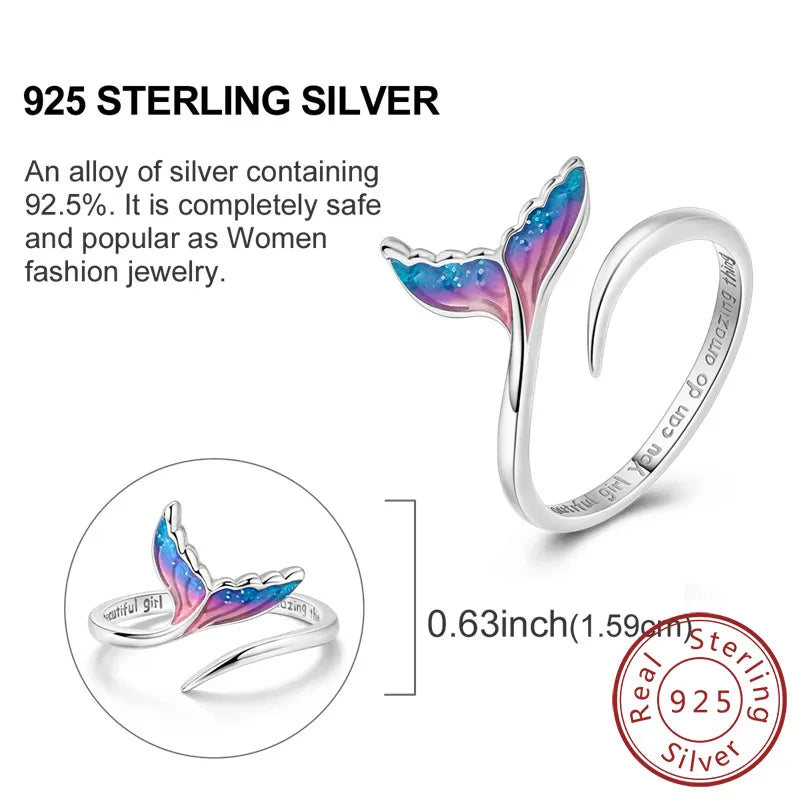 Rings Original 925 Sterling Silver Rings Bow Heart Sun Moon Star Zircon Rings For Women Jewelry Birthday Anniversary Gifts