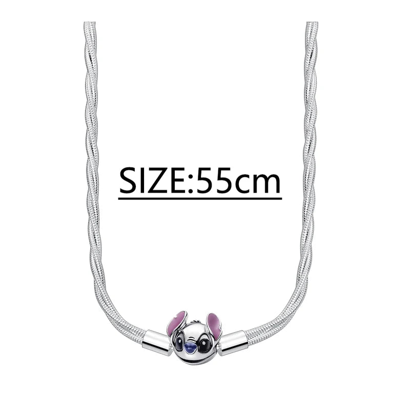 925 Sterling Silver Stitch Pendant Is Charming And Suitable For Pairing With Women's Bracelets DIY Jewelry  Birthday Gifts.