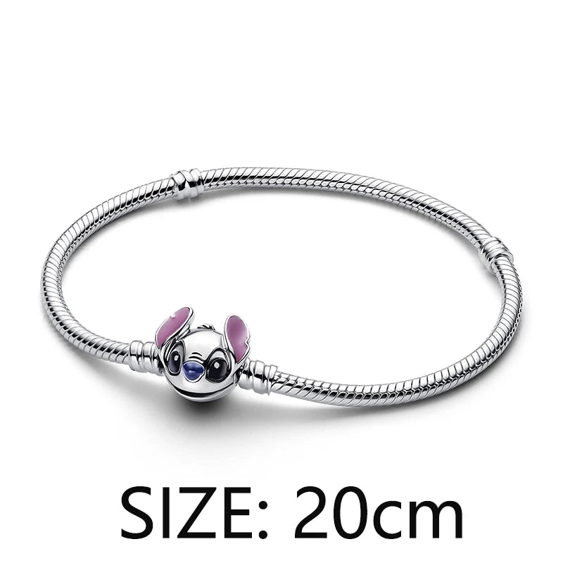 925 Sterling Silver Stitch Pendant Is Charming And Suitable For Pairing With Women's Bracelets DIY Jewelry  Birthday Gifts.