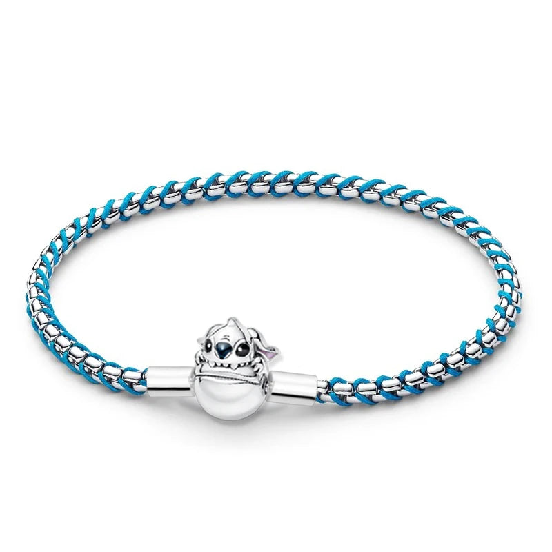 925 Sterling Silver Stitch Pendant Is Charming And Suitable For Pairing With Women's Bracelets DIY Jewelry  Birthday Gifts.