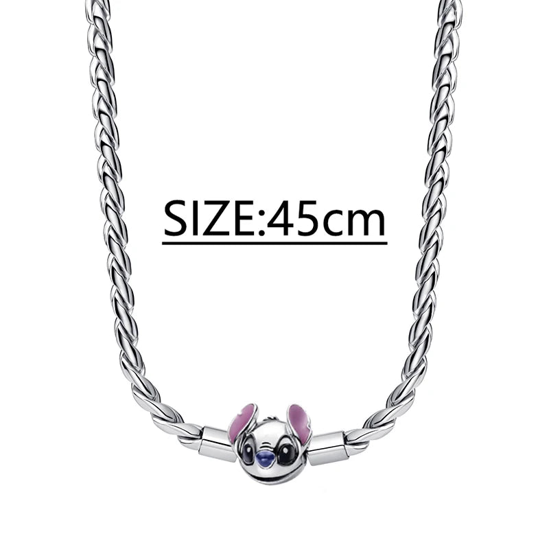 925 Sterling Silver Stitch Pendant Is Charming And Suitable For Pairing With Women's Bracelets DIY Jewelry  Birthday Gifts.