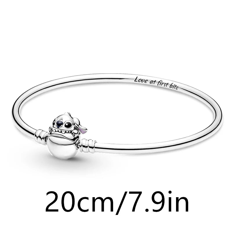 925 Sterling Silver Stitch Pendant Is Charming And Suitable For Pairing With Women's Bracelets DIY Jewelry  Birthday Gifts.