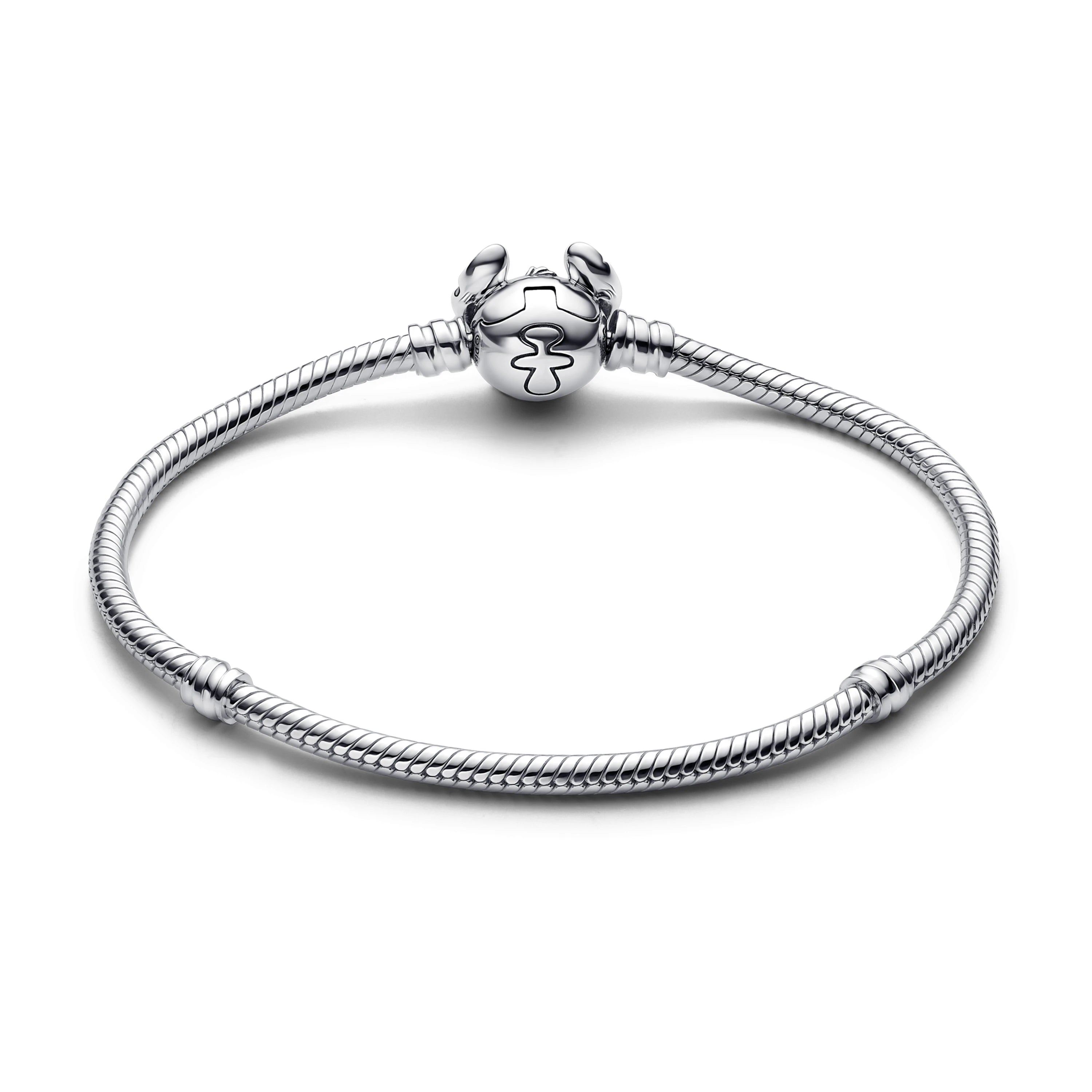 Miniso Disney Fashion 925 Sterling Silver Creative Mickey Minnie Shell Bracelet For Women Fine Charms Original DIY Jewellery