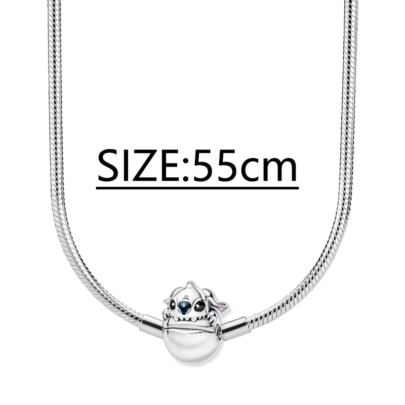 925 Sterling Silver Stitch Pendant Is Charming And Suitable For Pairing With Women's Bracelets DIY Jewelry  Birthday Gifts.