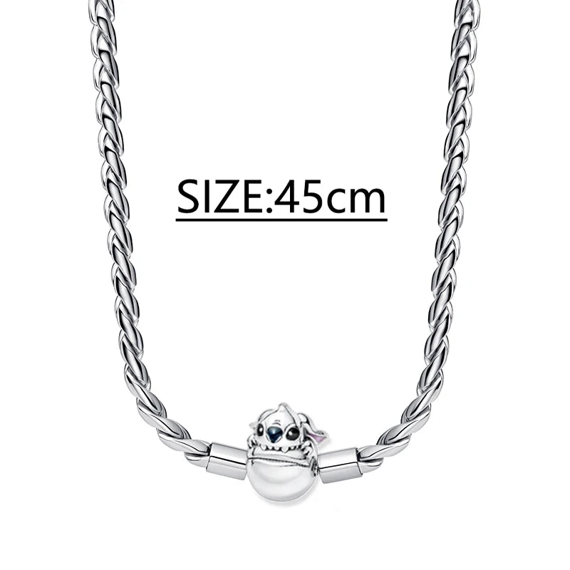 925 Sterling Silver Stitch Pendant Is Charming And Suitable For Pairing With Women's Bracelets DIY Jewelry  Birthday Gifts.