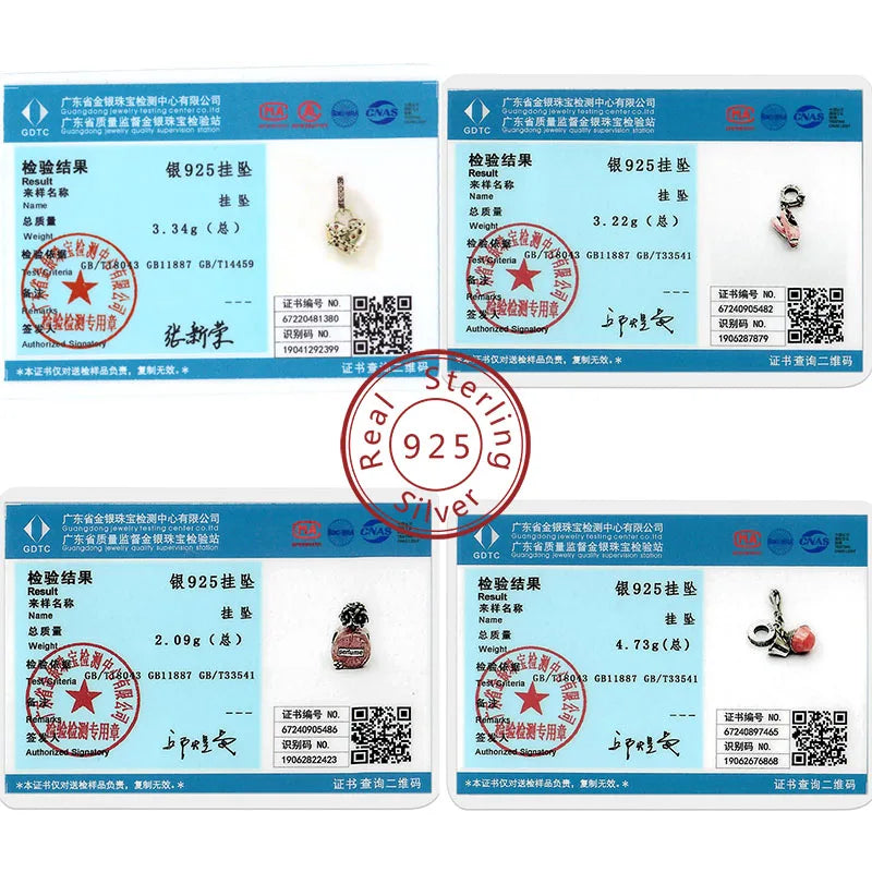 Pink Charms Original 925 Sterling Silver Heart Bow Perfume Bottle Charms Beads Pendants Fit Bracelet DIY Women Jewelry Making