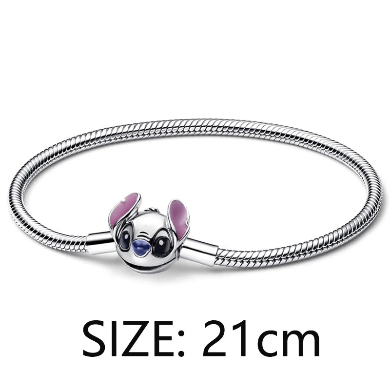 925 Sterling Silver Stitch Pendant Is Charming And Suitable For Pairing With Women's Bracelets DIY Jewelry  Birthday Gifts.