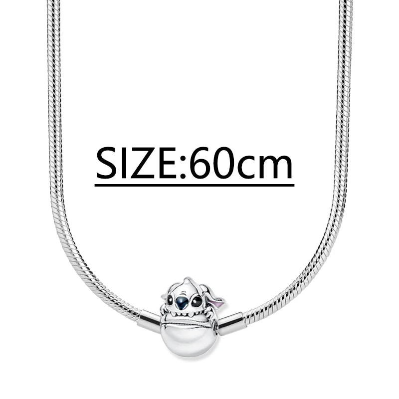 925 Sterling Silver Stitch Pendant Is Charming And Suitable For Pairing With Women's Bracelets DIY Jewelry  Birthday Gifts.